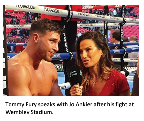 Meet BT Sport’s boxing presenter Jo Ankier, the former athlete behind Tommy Fury’s rant over Jake Paul. 1