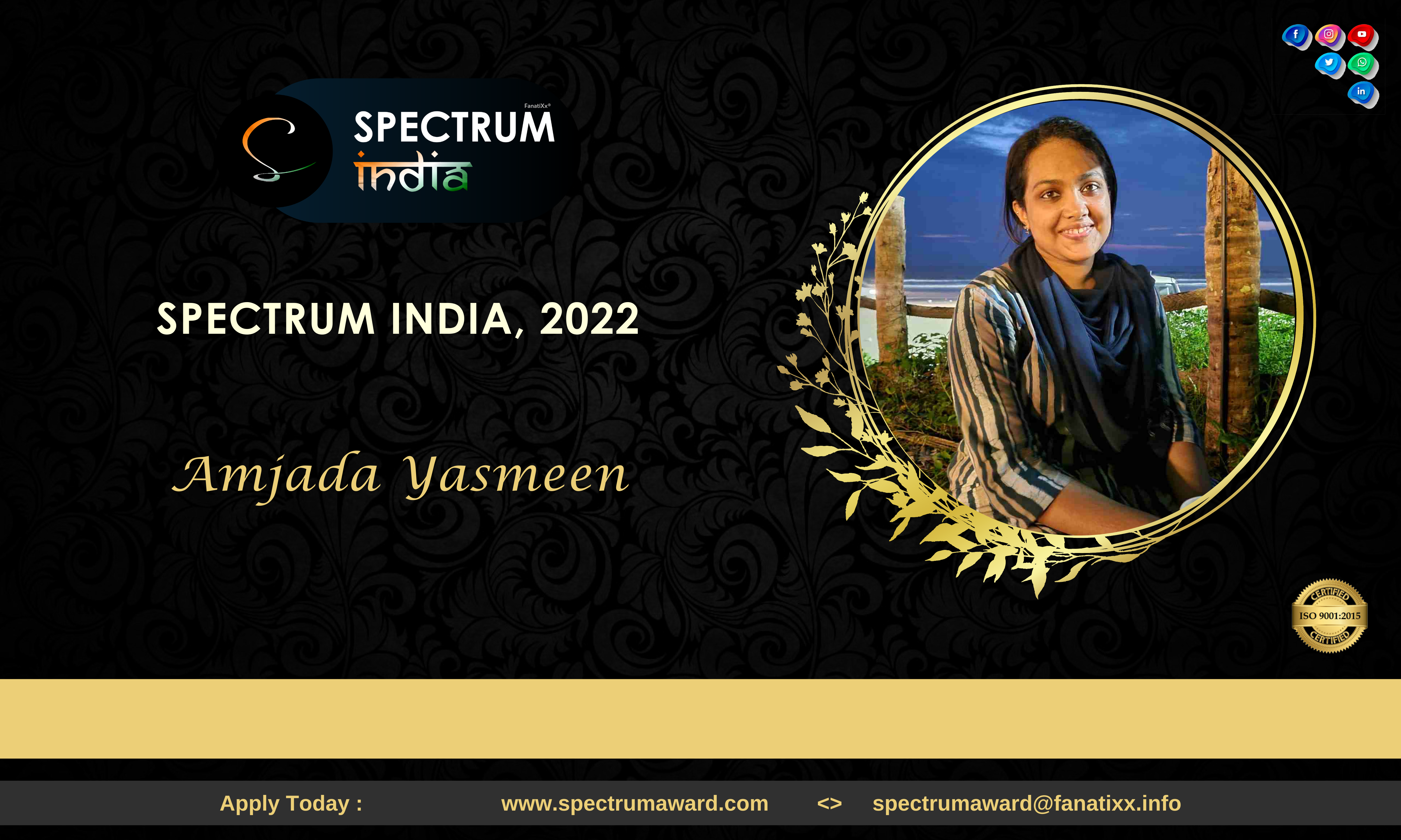 Kind, Dedicated, Loyal | Dr Amjada Yasmeen – Spectrum India, 2022 1
