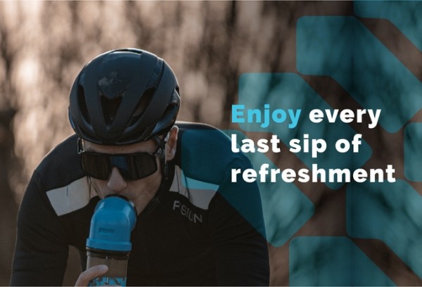 Intelligent-designed cyclist sports bottle launched on Kickstarter will change the way we drink while cycling – for good. 3