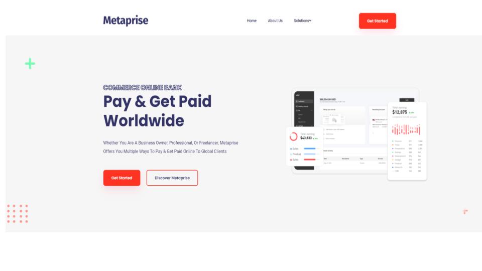 Metaprise – A One-Stop Secure And Easy-To-Use Digital Banking Platform To Pay And Get Paid 1