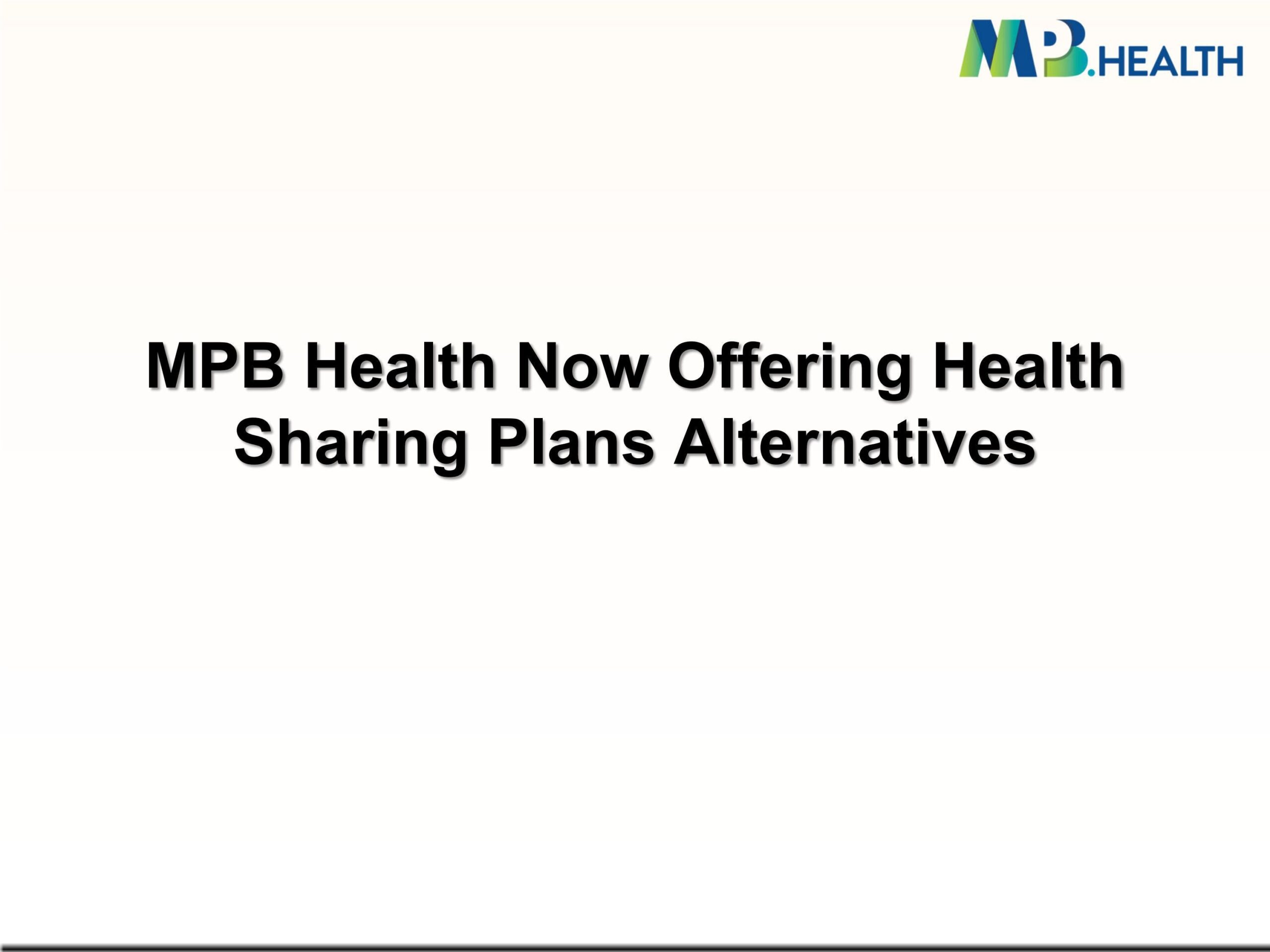 MPB.Health Offers Affordable Alternative Health Insurance plans 1