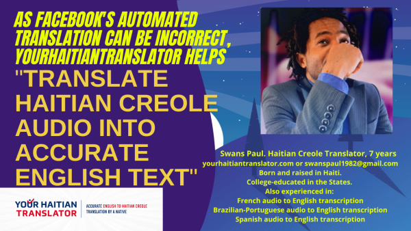 YourHaitianTranslator turns Haitian Creole audio into English with superior accuracy 17