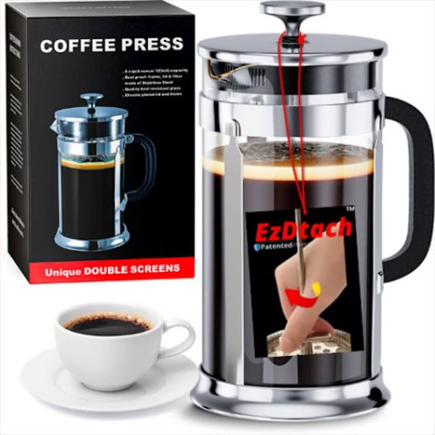 SYL Prosper Inc. unveils EzDtach(TM) design French press, a revolutionary product that solves coffee fans’ most common issue 1