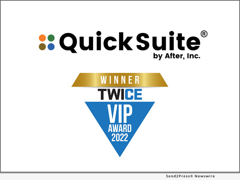 After, Inc.’s QuickSuite® Receives the TWICE VIP 2022 Award 12