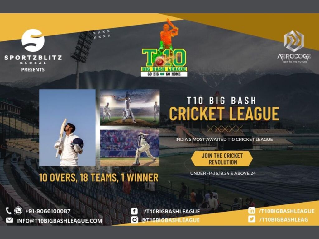 Sportzblitz Global announces T10 Big Bash League for all the cricket enthusiasts PAN India 29