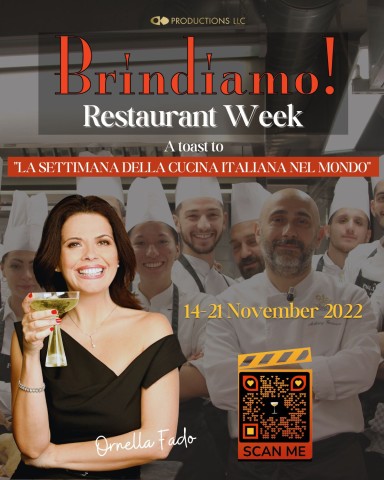 Ornella Fado Toast to “LA SETTIMANA DELLA CUCINA ITALIANA NEL MONDO” with the Brindiamo! Restaurant Week 1