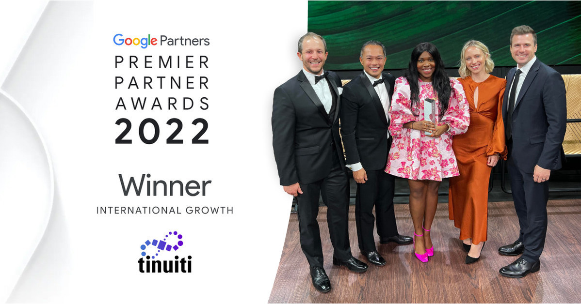 Tinuiti Wins Google Premier Partner of the Year Award in International Growth 1