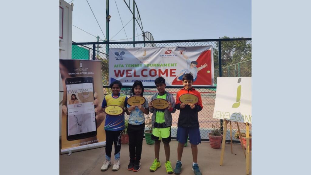 Jewelegance sponsors AITA under-10 tennis tournament, committed to promoting sports 3