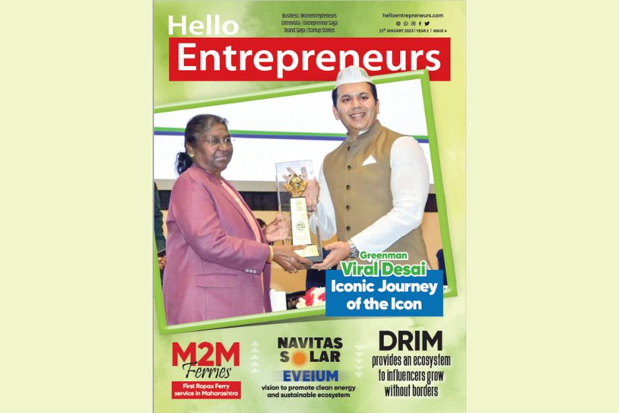 Hello Entrepreneurs’ columnist and well-known environmentalist Viral Desai felicitated with the National Energy Conservation award by the President of India 1
