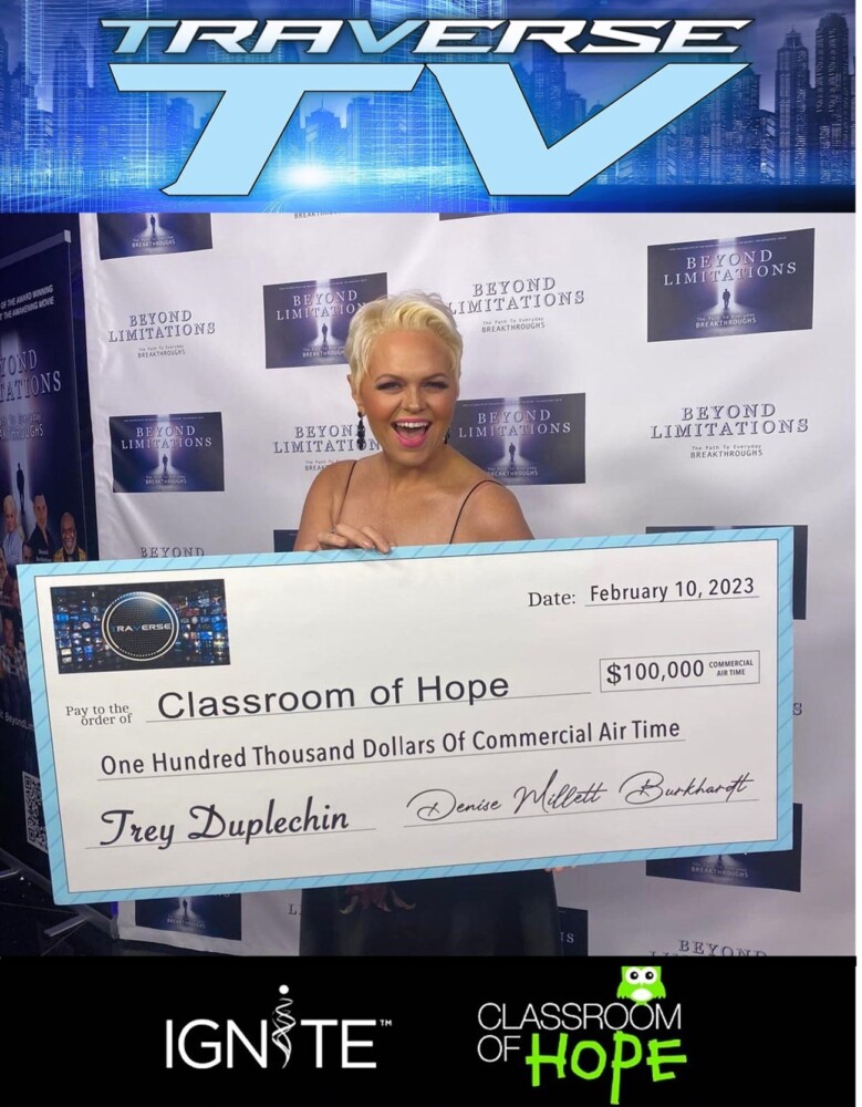 Lady JB Owen And Her Charity Initiative, Ignite Humanity, Receives $100,000 Donation From Traverse TV For School Of Hope 13